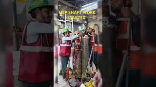 ❓MEP SHAFT Work❓#construction#hvac#youtubeshorts#youtube#safetyfirst#safety#trending#viralvideo#work
