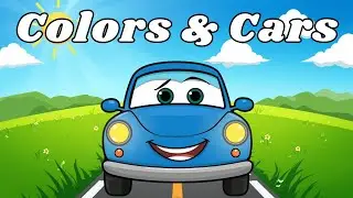 Blue Car Song for Kids 🚙 | Learn Colors & Vehicles | Toddler Learning Music