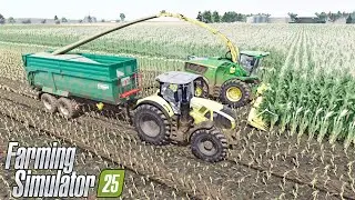 FS25 | John Deere 9900i Forage Harvester on Maize Silage | ReShade Gameplay |