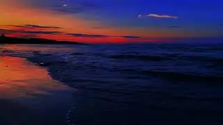 Sleep Background Sound | Soft Night Ocean Waves
