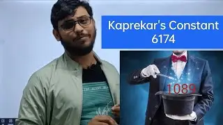 Kaprekar's Constant || 6174 || Mystery No. || 1089 || #maths