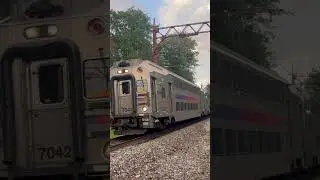 NJT 6431 passing Maplewood,NJ with a nice horn show