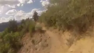 Mountain Bike Down Hill at Lions Den, Fort Lewis College Durango Co