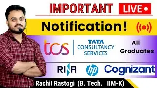 Job Update Notification | TCS | Epsilon | Cognizant | Riva | HP | Rachit Rastogi