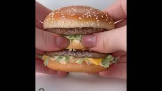 Squishy squishy burger 🍔 #mcdonalds #mystery #facts #meal #burger