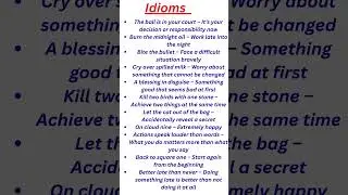 Improve Your English with 20 Useful Idioms | Easy Learning