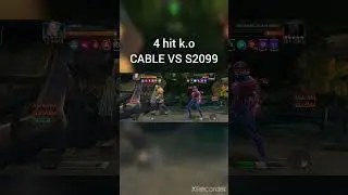 Horseman Cable vs Spiderman2099 (4 hits) Marvel Contest of champions #shorts #mcoc
