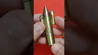 Original Army Bullet Shape Antique Gold Finish Crackling by PC The Lit House India.