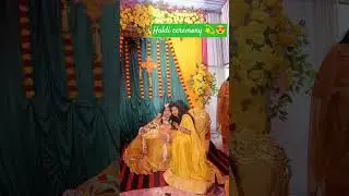 Sister haldi ceremony 💛💫#haldi #haldiceremony #bride #marriage #haldistatus#haldigeet