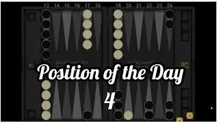 Backgammon - Position of the day: 4 - Little risky or ugly safe