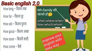 Wh Question Words || Wh Family Question Words in English || How to ask Questions in English?#english