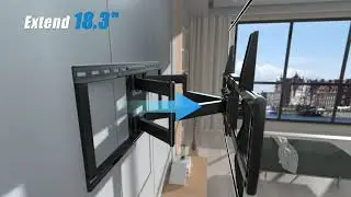 Features of Mounting Dream UL Listed Full Motion TV Wall Mount MD2298