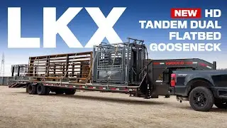 Meet the LKX: MAXX-D's New Tandem Dual Flatbed Gooseneck - Priced to Move. Built to Work.