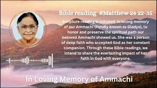 Matthew #24 22-35