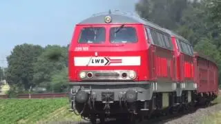 225 101 und 218 006 der LWB von Weferlingen auf den Weg nach Soltau