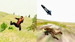 LAC - Helicopter and Motorcycle ragdoll compilation #2| LOS ANGELES CRIME ONLINE