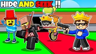 Hide And Seek Challenge With Rich Villager In Steal A Brainrot Roblox!