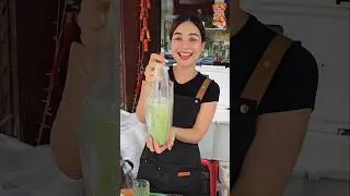 Refreshing Thai Green Tea! The Most Popular Morning Coffee Lady of Bangkok - PloySai_Coffee