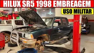 EP. 1074 // Toyota HILUX SR5 2.8 1998 Serviço de Suspensão, VAZAMENTO Direção e Embreagem DESTRUÍDA