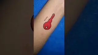 DIY KEY TATTOO 👌❤️❤️ #new #trend #viral #ytshorts #amazing #2k23 #key