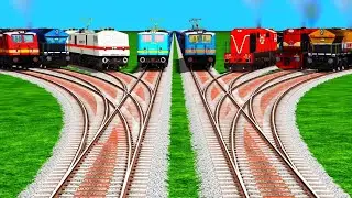 💸Trains Crossing At Reallylestic Railroad Crossing l Branches Large Train Crossing l railroad tracks