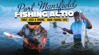 Port Mansfield TX Wade Fishing: Speckled Trout, Redfish & Black Drum Action!