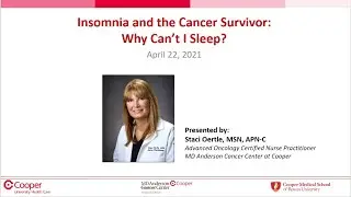 WEBINAR: Insomnia and the Cancer Survivor: Why Can&rsquo;t I Sleep?