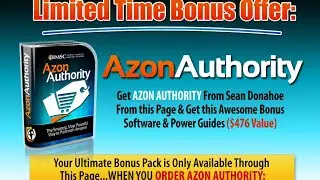 Azon Authority, Azon Authority Review, Azon Authority Bonus, Sean Donahoe, Amazon Affiliate