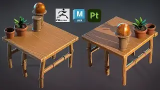 Stylized Fantasy Table modeling in Autodesk Maya, Zbrush, and Substance Painter