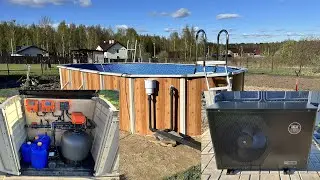 Бассейн Эсприт-Биг 7,3х3,7 Atlantic Pool с Тепловым Насосом Aquaviva и Автоматикой Акон