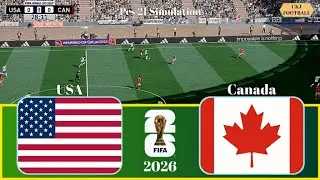 United States Vs Canada | Football World Cup 2026 Matchday Showdown | PES 21 Simulation