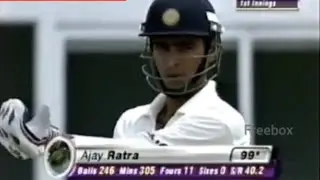 *Rare*.Ajay Ratra 100 V/S West Indies. First overseas century by Indian wicket keeper.
