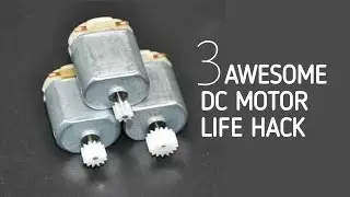 3 AWESOME DC MOTOR LIFE HACKS || TOP 3 DC MOTOR PROJECT