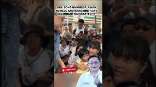Sen. Bong Go niregaluhan ng Relo ang isang Birthday Celebrant sa Makati