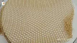 chainmail scrubber ring mesh curtain is a kind of material