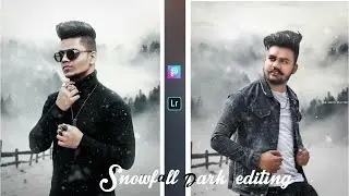 PicsArt Snowfall Winter Photo Editing Tutorial in - Lightroom Winter Tone Effect || SRL