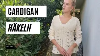 Trendigen Cardigan/Jacke selber häkeln #häkeln