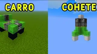 4 VEH&Iacute;CULOS DE REDSTONE PARA MINECRAFT BEDROCK EN ESPA&Ntilde;OL TUTORIAL 