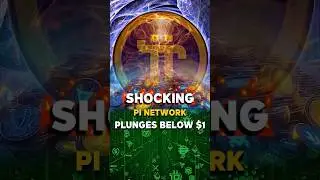 Shocking: Pi network plunges below $1...#cryptocurrency #pi #trade