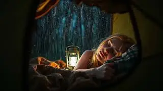 10 Minutes Heavy Rain Inside a Camping Tent ⛺🌧️ | Super Relaxing ASMR for Deep Sleep & Stress Relief