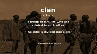 Meaning of clan in english