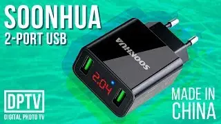 ЗАРЯДНОЕ УСТРОЙСТВО SOONHUA 2 USB LED ДИСПЛЕЙ LED Display Wall Fast Charging 2A