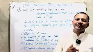 Legal Reasoning And Arguments | Lecture 5 #lawclasses #lawlectures #lawchannel 