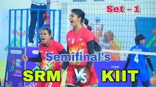 Semifinal&rsquo;s 🔥SRM Vs KIIT University | Set - 1 | Khelo India University Games 2025
