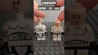 Lego vs. Custom Stormtrooper #shorts #ytshort #lego #minifigure #custom #fakelego #stormtrooper