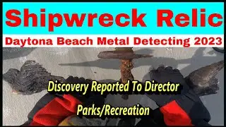 Beach Metal Detecting 2023 - Rare Shipwreck Find On Beach