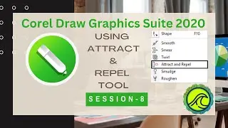 Attract & Repel Tool | Session - 8 #coreldraw #coreldrawinhindi #coreldrawtutorial #coreldraw2020