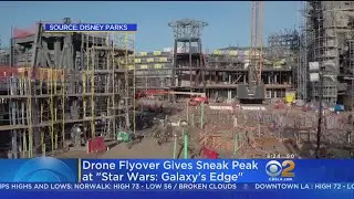 Drone Gives Sneak Peek At 'Star Wars Land'