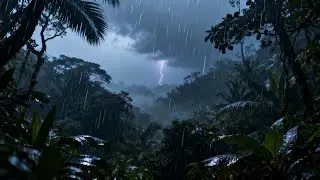Thunderstorm in a Midnight Forest – Rain & Distant Thunder for Deep Sleep