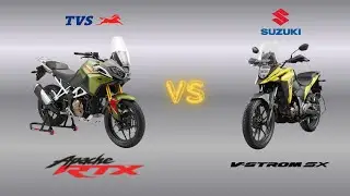 TVS Apache RTX vs Suzuki V-Strom SX | New ADV Battle Under ₹2 Lakh! | Full Comparison & Verdict
